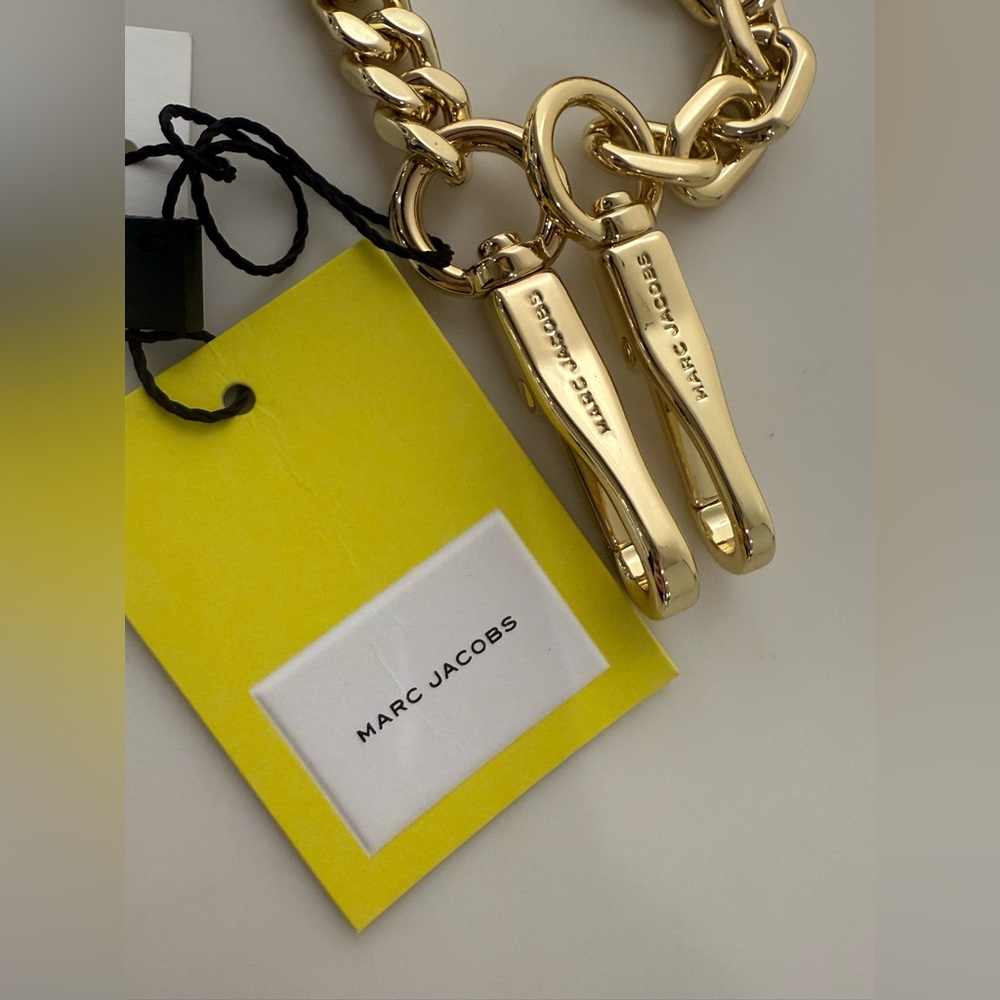 NWT Marc Jacobs Gold Chain Crossbody Strap - Gold - Picture 3 of 5